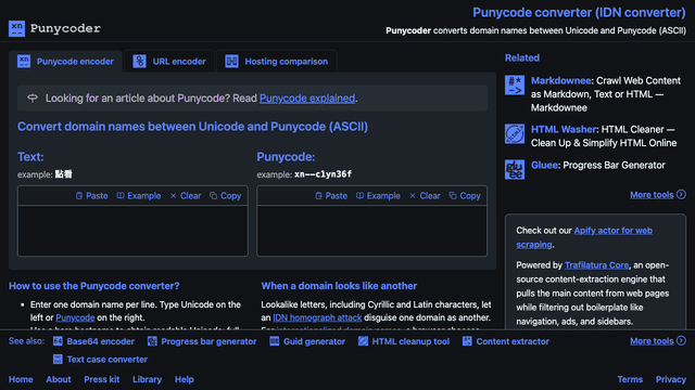 Homepage (encode & decode)